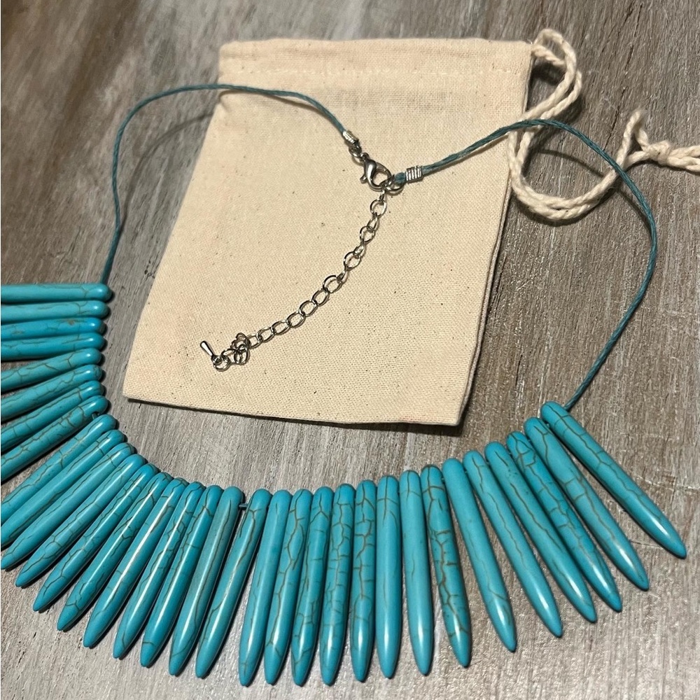Turquoise Bone Choker